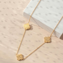 Load image into Gallery viewer, Four Leaf Clover Tawakkul, Sabr & Shukr Necklace