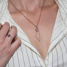 Load image into Gallery viewer, Palestine Map Outline & Heart Necklace Chain Pendant