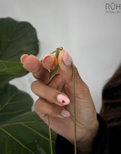 Load image into Gallery viewer, Palestine Map Stainless Steel Necklace with heart cut-out