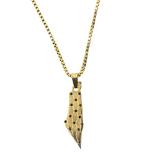 Load image into Gallery viewer, From The River To The Sea Reversible Black Cubic Necklace