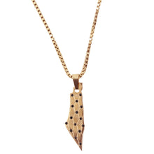 Load image into Gallery viewer, From The River To The Sea Reversible Black Cubic Necklace