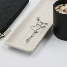 Load image into Gallery viewer, From The River To The Sea Reversible Black Cubic Necklace