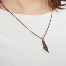 Load image into Gallery viewer, From The River To The Sea Reversible Black Cubic Necklace