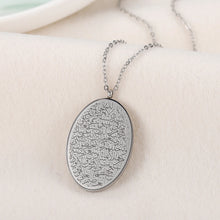 Load image into Gallery viewer, Divine Ayatul Qursi Oval Pendant Necklace