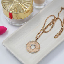 Load image into Gallery viewer, Ayatul Kursi Cubic Zirconia Round Pendant
