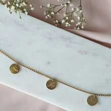 Load image into Gallery viewer, توكل صبر شكر Stainless Steel Coin Necklace
