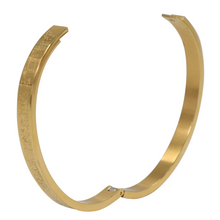 Load image into Gallery viewer, Ayatul Kursi Engraved 18K Gold Plated Bangle

