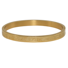 Load image into Gallery viewer, Ayatul Kursi Engraved 18K Gold Plated Bangle
