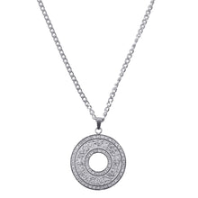 Load image into Gallery viewer, Ayatul Kursi Cubic Zirconia Round Pendant
