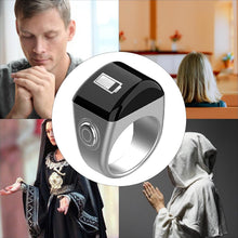 Load image into Gallery viewer, Smart Digital Tasbih Ring with Azan Prayer Reminder (20mm)
