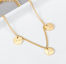 Load image into Gallery viewer, توكل صبر شكر Stainless Steel Coin Necklace
