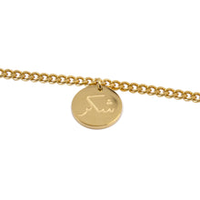 Load image into Gallery viewer, توكل صبر شكر Stainless Steel Coin Necklace
